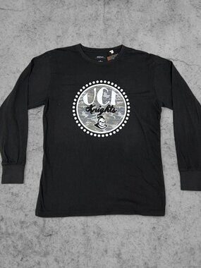 UCF Knights Black Long Sleeve Shirt, Size M | College Y2K Streetwear Spring